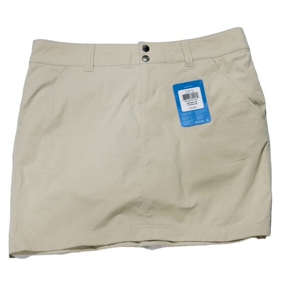 COLUMBIA Omni Shield Women's Active Fit Beige Nylon Stretch Skort Size 10 - Picture 4 of 9